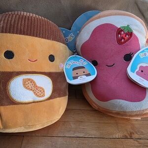 Squishmallows Peanut Butter and Jelly Plush Set